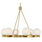 Darien Chandelier - Warm Brass / Ice