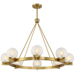 Darien Chandelier - Warm Brass / Ice