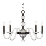 Aragon Chandelier - Mediterranean Bronze / Clear