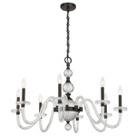 Aragon Chandelier - Mediterranean Bronze / Clear
