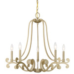 Lombard Chandelier - Noble Brass