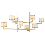 Mariquita Linear Chandelier - Spun Gold