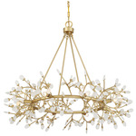 Once Chandelier - Spun Gold / Frosted
