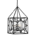 Balfour Pendant - Matte Black / Clear Water
