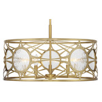 Balfour Convertible Pendant - Warm Brass / Clear Water