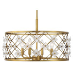 Bailey Convertible Pendant - Warm Brass / Clear