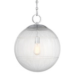 Cabot Pendant - Chrome / Clear