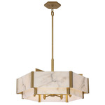 Orleans Pendant - Distressed Gold / Alabaster