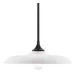 Hadley Pendant - Matte Black / Opal