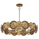 Lincoln Pendant - Distressed Gold / Bronze