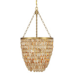 Catalan Pendant - Warm Brass / Coconut Shells