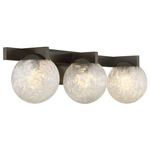 Darien Bathroom Vanity Light - Mediterranean Bronze / Ice