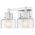 Dover Bathroom Vanity Light - Chrome / Clear