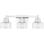 Dover Bathroom Vanity Light - Chrome / Clear