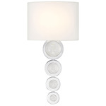 Marseille Wall Sconce - Chrome / White