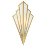 Rivage Wall Sconce - Warm Brass / Tiffany Art Glass