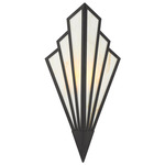 Rivage Wall Sconce - Matte Black / Tiffany Art Glass