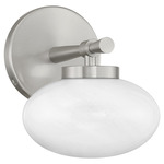 Barrow Wall Sconce - Satin Nickel / Strie