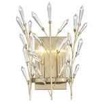 Orianna Wall Sconce - Noble Brass / Crystal