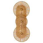 Abbott Wall Sconce - Distressed Gold / Raffia