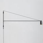 Can Plug-In Swing Arm Wall Light - Black