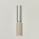 Amelia Pendant - Nickel / White Oak