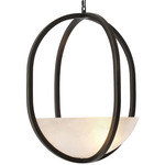 Scapa Chandelier - Bronze / Alabaster