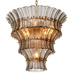 Toscano Chandelier - Antique Brass / Smoke