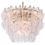 Solange Chandelier - Antique Brass / Clear