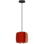 Alba Pendant - Black / Red / Ash