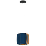 Alba Pendant - Black / Blue / Ash