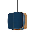 Alba Medium Pendant - Black / Blue / Ash