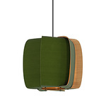 Alba Medium Pendant - Black / Green / Ash
