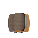 Alba Medium Pendant - Black / Grey Oak / Ash