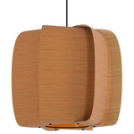 Alba Large Pendant - Black / Beech / Ash