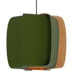 Alba Large Pendant - Black / Green / Ash