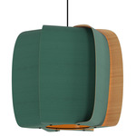 Alba Large Pendant - Black / Petrol / Ash