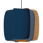 Alba Large Pendant - Black / Blue / Ash