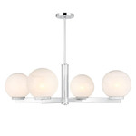 Bronwyn Chandelier - Chrome / White