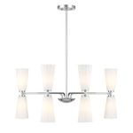Brynne Chandelier - Chrome / White