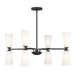 Brynne Chandelier - Matte Black / White