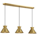 Sai Linear Multi-Light Pendant - Natural Brass