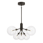 Globe Bouquet Chandelier - Oil Rubbed Bronze / Clear