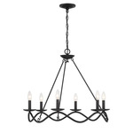 M100137 Chandelier - Matte Black