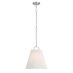 M7045 Pendant - Brushed Nickel / White