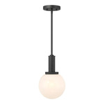Bronwyn Pendant - Matte Black / White