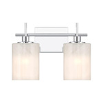 Bathroom Bar Vanity Light - Chrome / White