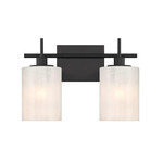Bathroom Bar Vanity Light - Matte Black / White