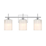 Bathroom Bar Vanity Light - Chrome / White