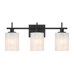 Bathroom Bar Vanity Light - Matte Black / White